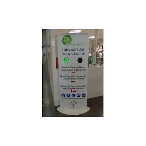 | Afficheur électronique totem de sécurité pour indication automatique du nombre d - Ref : GALAXIETOTEMIN
