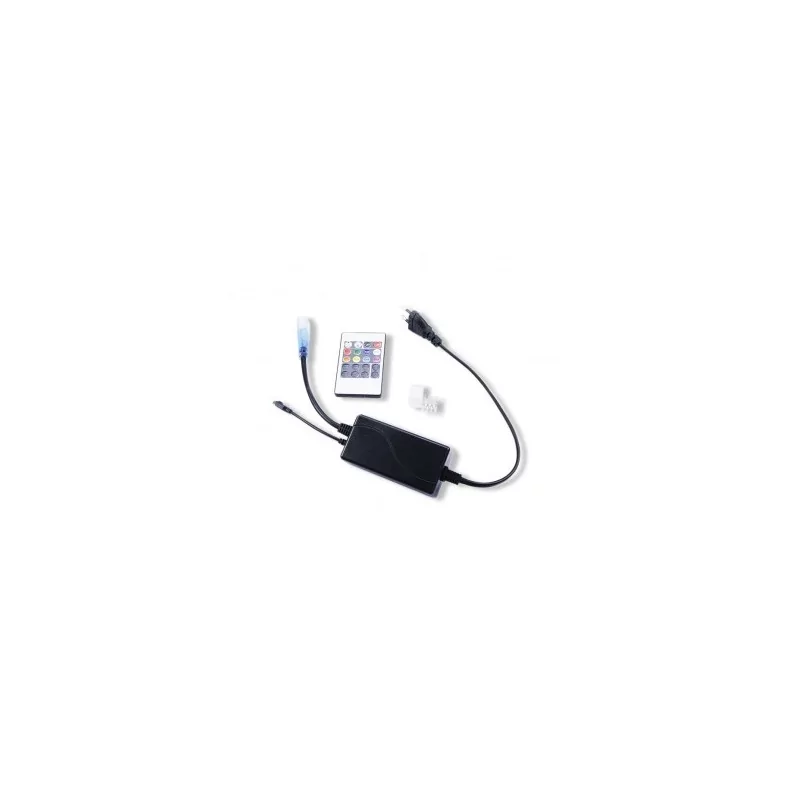 Alim RGB 230V + control + tel + emb.fin + connect. pin mâle/mâle 5050