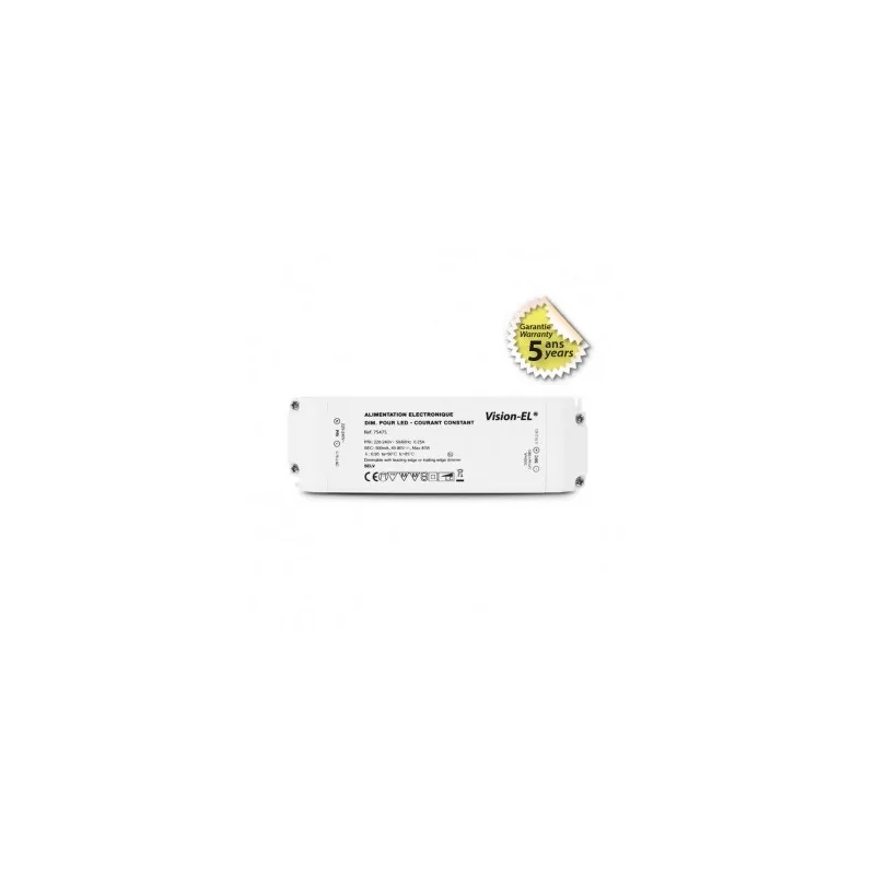 Alimentation pour LED 40-80V DC 40W - dimmable coupure de phase