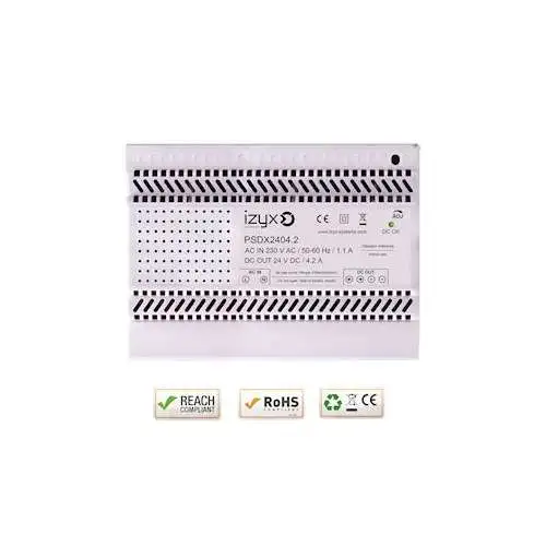 | Alimentation rail DIN 7M 230V AC / 27,6V DC (24-28V) / 4,2A - Ref : PSDX2404.2