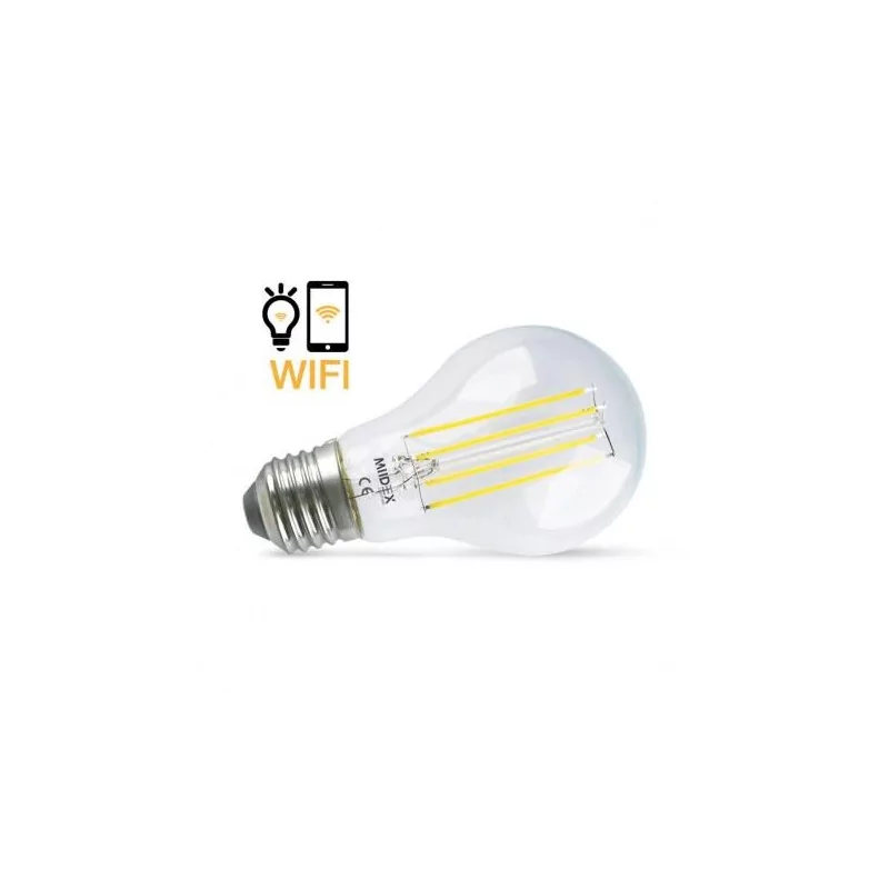 Ampoule connectée WIFI - E27 - 7W 4000K + dimmable