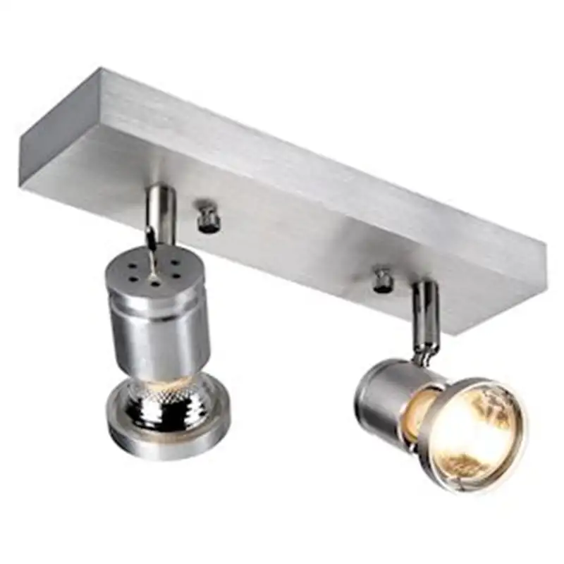 Applique et plafonnier ASTO 2 SVL - aluminium brossé - 2xGU10 - max. 75W