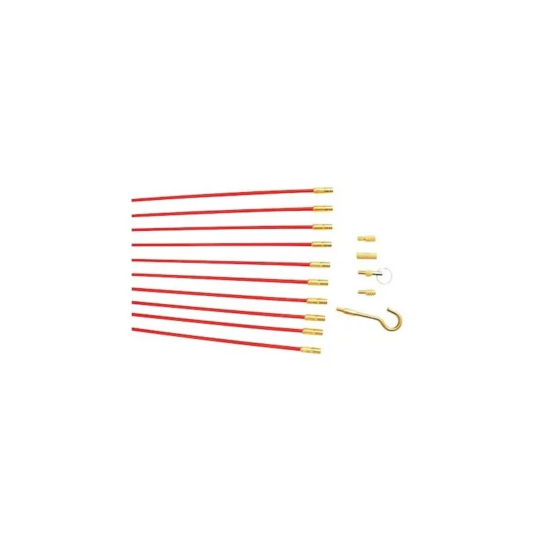 10 Baguettes tire-fils diamètre 5 mm, L 1 m