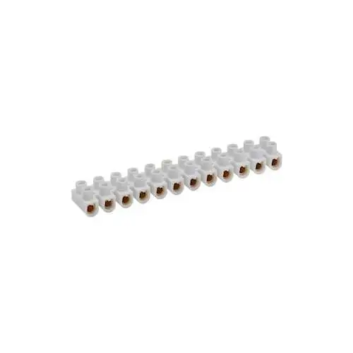 Bizline | Barrette de connexion 10 mm² en polypropylène blanche - Ref : 320008