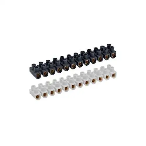 Bizline | Barrette de connexion 16 mm² en polypropylène noire - Ref : 320004