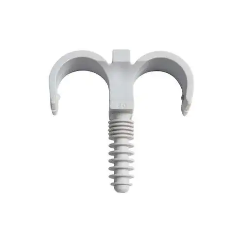 Bizline | BIZCLIP double D 20 mm PA 6 gris (x 100) - Ref : 710228