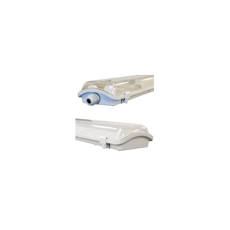 MEKONG II - Boîtier étanche LED - Phase/Neutre même côté - pour 2 tubes T8 de 120cm