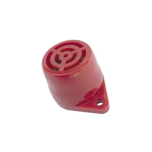 | BUZZER SAILLIE ROUGE 10-28VCC 90dB IP34 - TÊTE PLATE - Ref : 76714