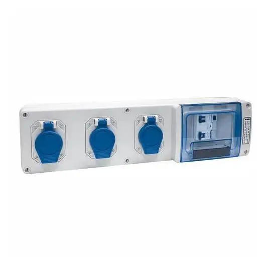 Coffret de chantier monophasé IP55 - 3 PC 2P+T 16 A