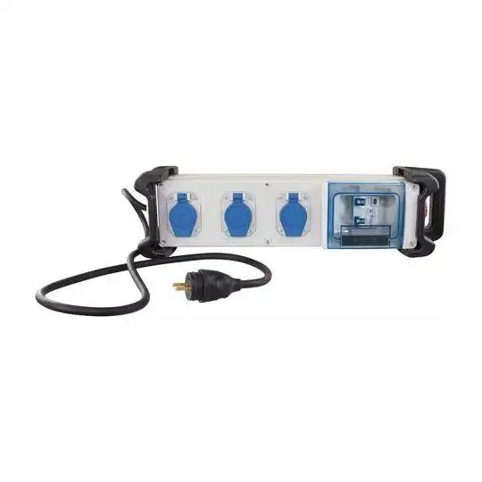 Coffret de chantier monophasé IP55 - 3 PC 2P+T 16 A avec bumpers