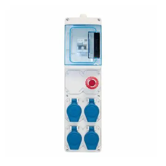 Coffret de chantier monophasé IP55 - 4 PC 2P+T 230 V 16 A