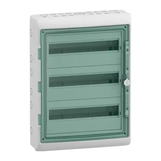 Coffret de distribution - Mureva - 3 rangées - 18 modules - IP65