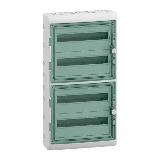 Coffret de distribution - Mureva - 4 rangées - 18 modules - IP65
