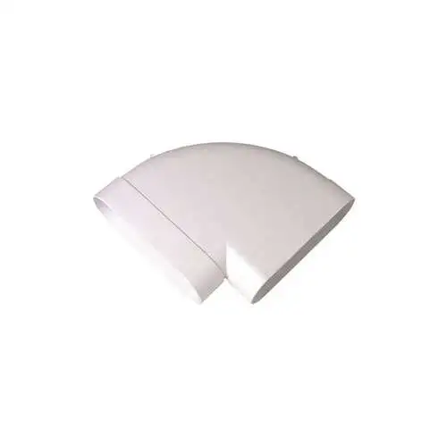 Aldes | Coude Minigaine blanc 90DEG horizont.équivalent D125 (60x200) - Ref : 11023973