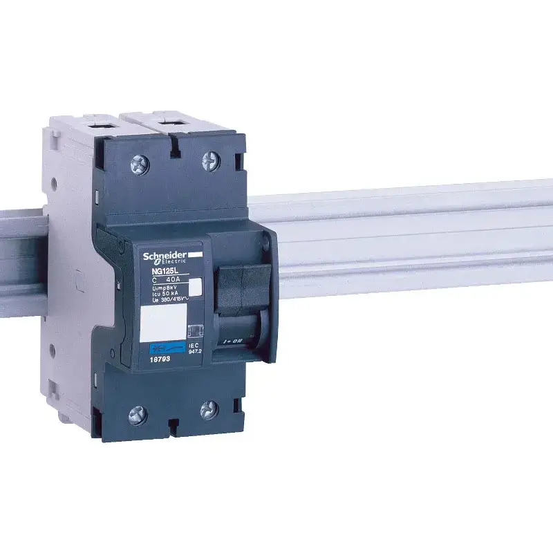 Acti9 NG125 - Disjoncteur modulaire - 2 pôles - 25 A - Courbe B - 2 phases - Encliquetable - H103mmxL27mmxP81mm