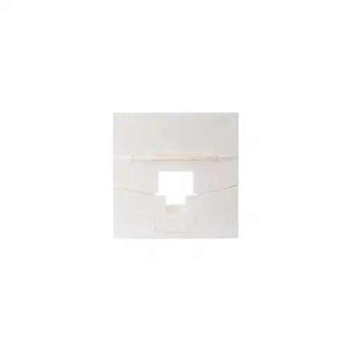 Corning Pouyet | Face avant 45x45 pour 1 RJ45, Blanc ( Conditionnement 120 pièces ) - Ref : 981434
