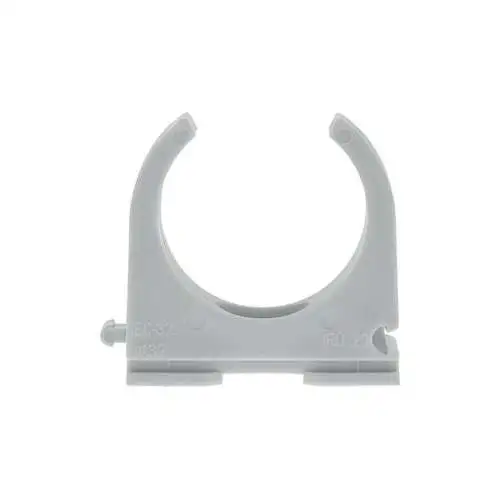 Bizline | Fixe-tubes et gaines inter-connectable D 32 mm PP gris (x 50) - Ref : 300473