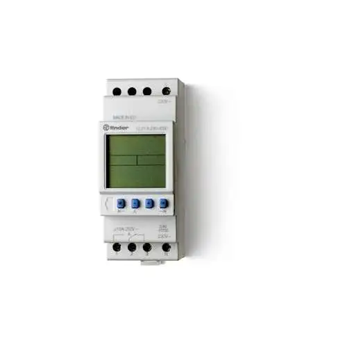 Finder | Horloge hebdomadaire digitale 1 inverseur 16A 230V AC - Ref : 122182300000