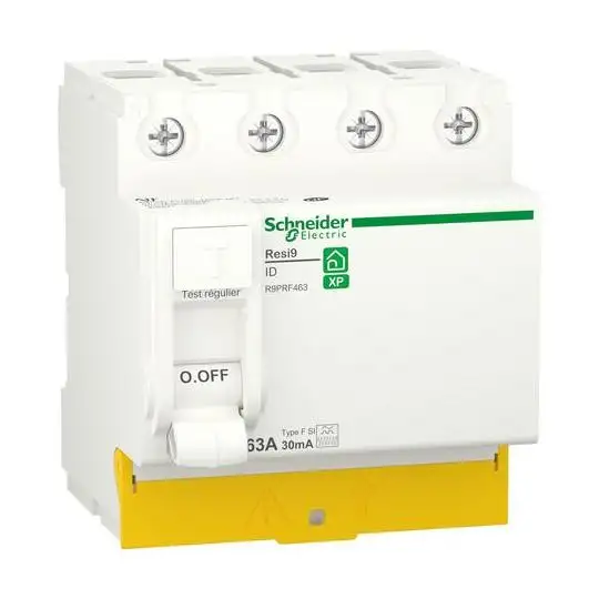 Interrupteur différentiel Resi9 XP - 63 A - 3P+N - Type Fsi - Peignable