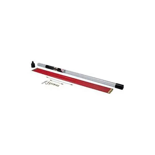 Bizline | Kit de 12 baguettes tire-fils 1 m D 5 mm rouges - Ref : 700130