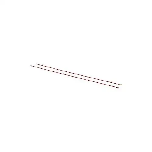 Bizline | Kit de 2 baguettes tire-fils 1 m D 5 mm rouges - Ref : 700136