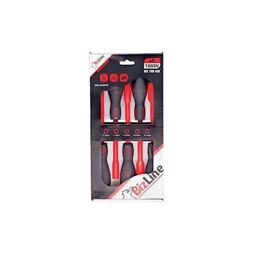 Bizline | Kit de 5 tournevis à douille isolés 1000 V - Ref : 700458