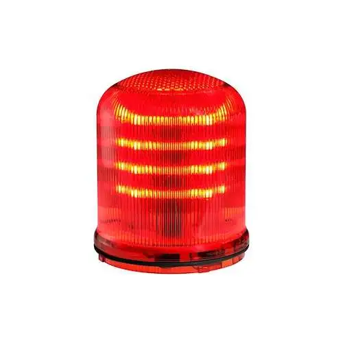 Sirena | Mline : feu LED rouge- fixe/clignotant/tournant- IP66 - lentille colorée - Ref : 90353