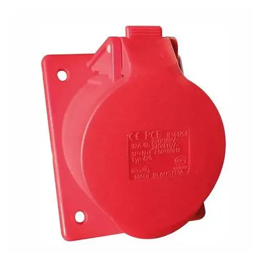 Socle de prise 3P+N+T 16 A IP44 pour coffret de chantier triphasé