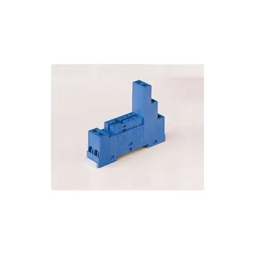 Finder | Support 10A 250V séries 4051 4052, 4061, bleu, étrier métallique, à ressort - Ref : 9575SMA