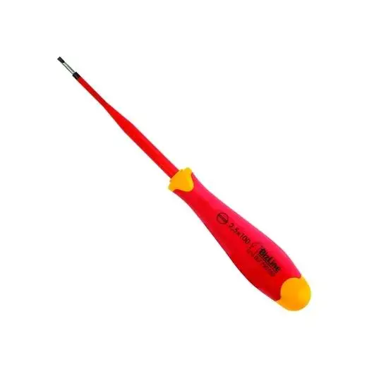 Tournevis I-SLIM Plat - 2,5 mm x 100 mm - Isolé 1000 V Premium