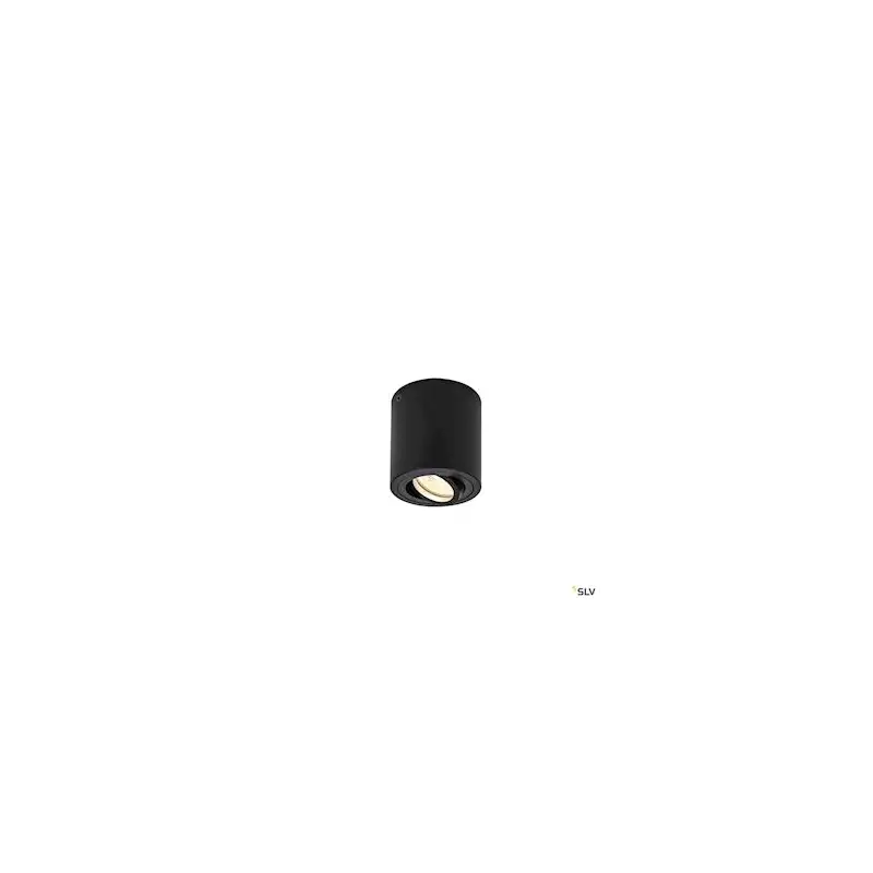 Triledo plafonnier intérieur simple rond noir GU10/LED GU10 51mm 10W max